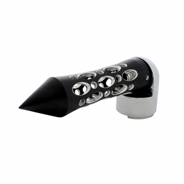 Black "Daytona" 13/15/18 Speed Spike Gearshift Knob With Adapter - Horizontal