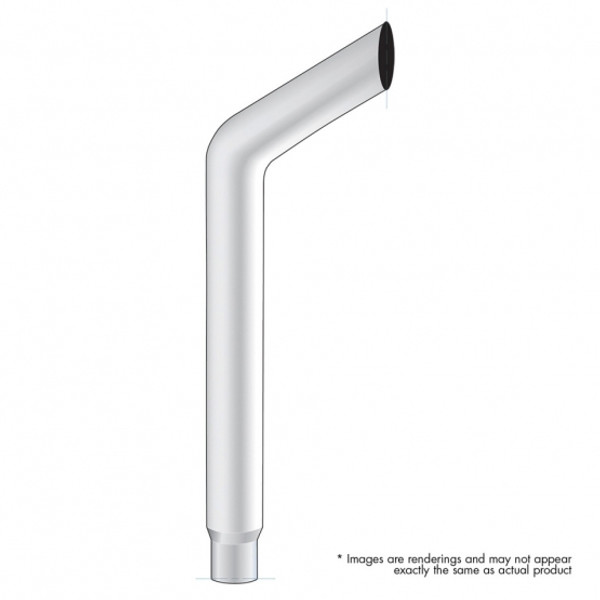 7" Bull Reduce To 5" OD Bottom Exhaust - 48" L