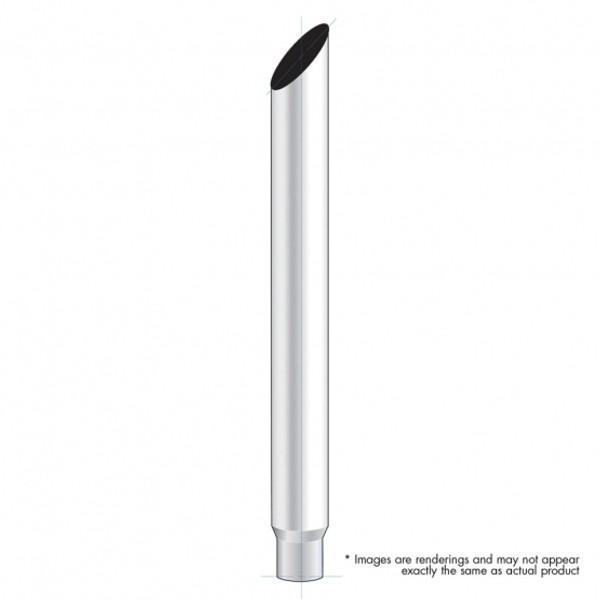 7" Mitred Reduce To 5" O.D. Bottom Exhaust - 48" L