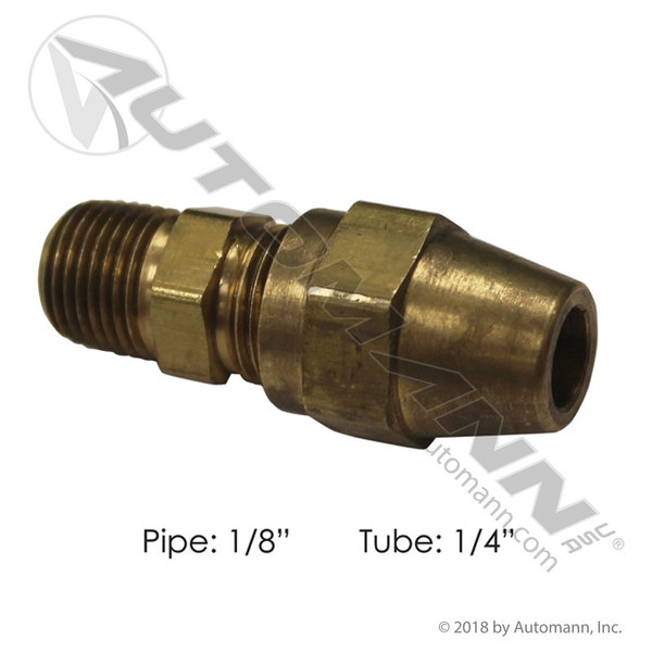 Male Connector Copper 1/4IN x 1/8NPT