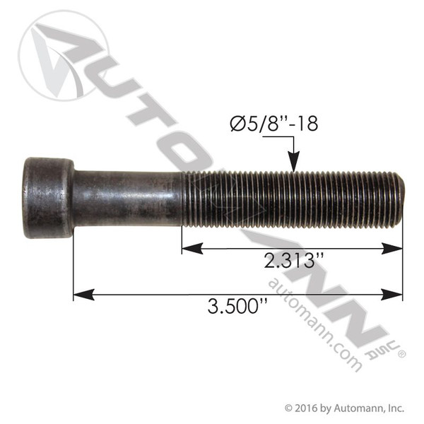 Center Bolt 5/8in X 3-1/2in