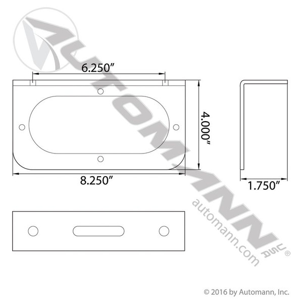 Light Bracket 6in Oval