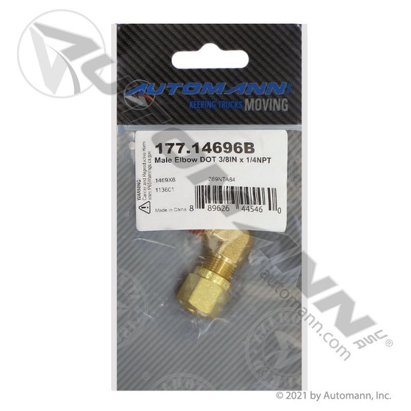 Male Elbow DOT 3/8IN x 1/4NPT