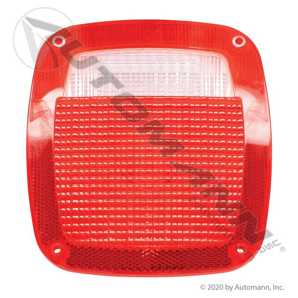 Lens 5-3/4in X 6-3/4in Red w/ Back-Up