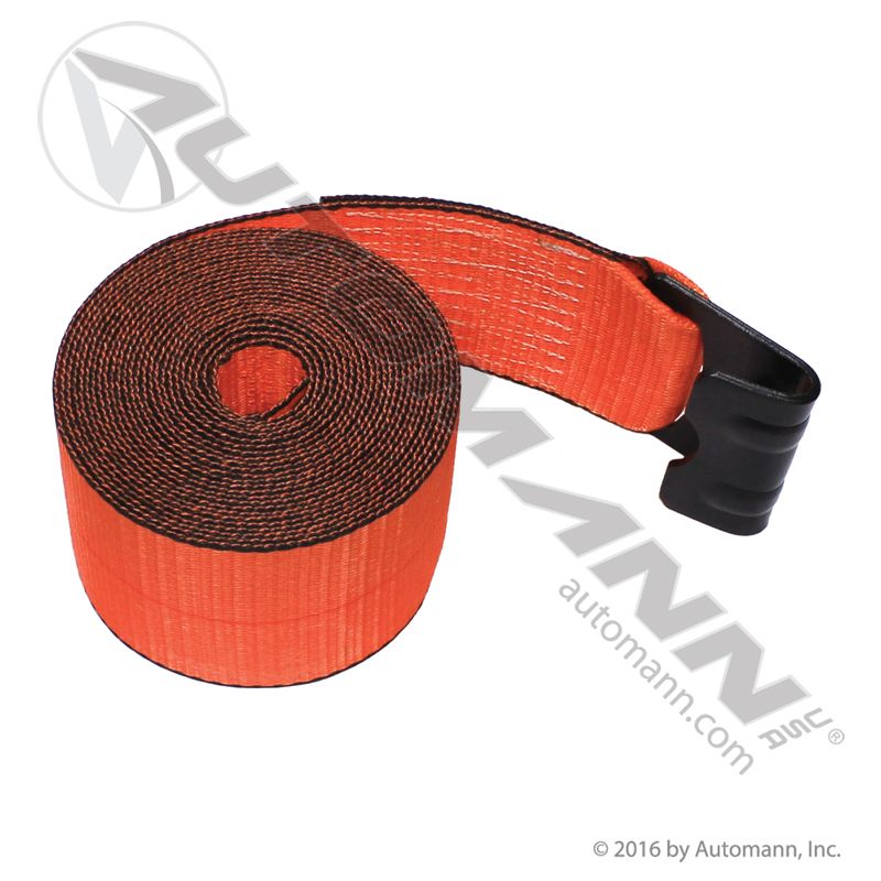 Flat Hook Winch Strap-HD 4in X 40FT