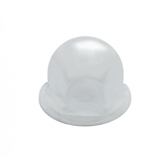 3/4" X 13/16" Chrome Steel Standard Nut Cover With Flange