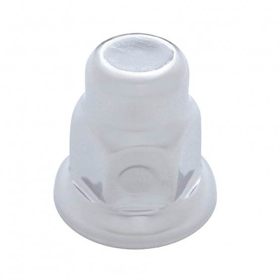 30mm X 2" Chrome Steel Tall Nut Cover With Flange