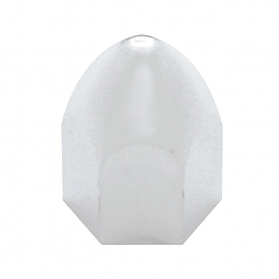 1/2" x 15/16" Chrome Plastic Bullet Nut Covers - Push-On (10 Pack)