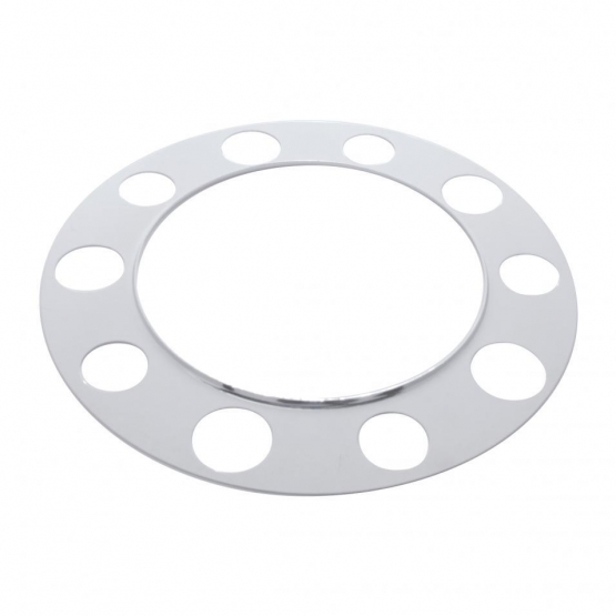 Chrome Beauty Ring For 1-1/2" Lug Nut - Steel Wheel