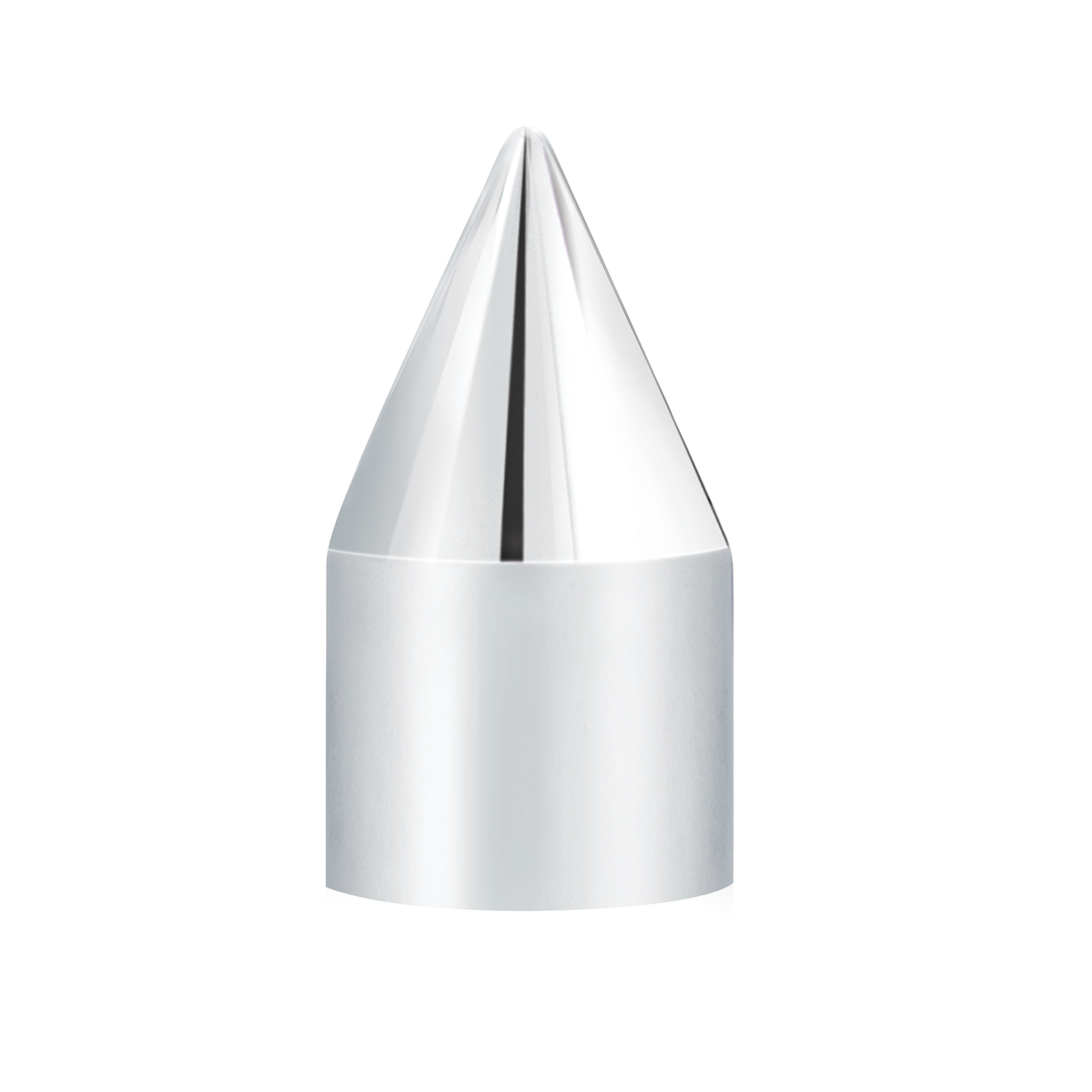 11/16" x 2-1/16" Chrome Plastic Spike Nut Covers - Push-On (10 Pack)