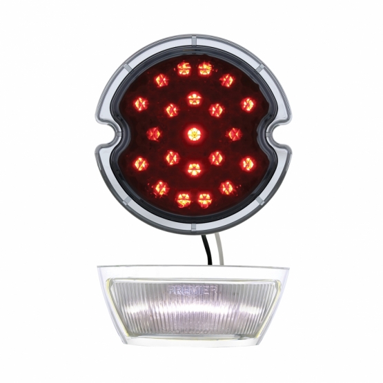 21 LED Tail Light With Smoke Lens And 2 LED License Plate Light For 1933-1936 Ford Car & Truck - L/H