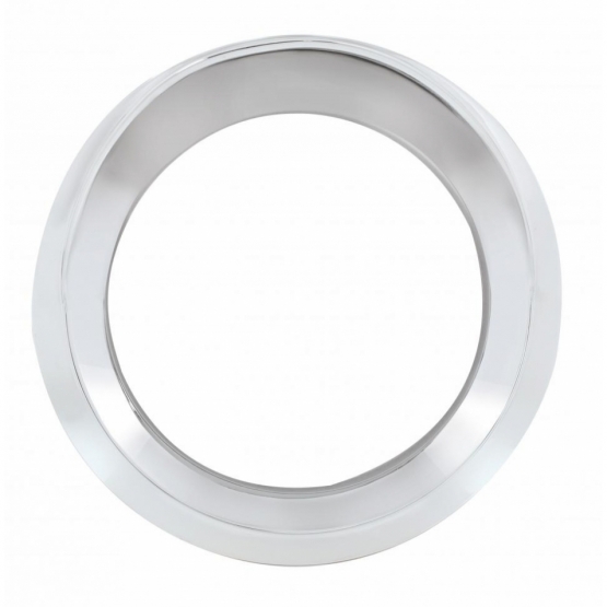 Chrome Plastic Speedometer/Tachometer Cover With Visor