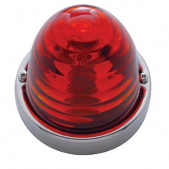 Beehive Large Glass Marker Light - Dark Amber