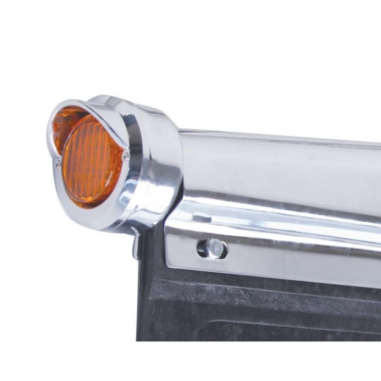 Chrome Plastic Suspension Air Switch Guard With Glossy Sticker For 1990-2010 Freightliner Classic-Blue