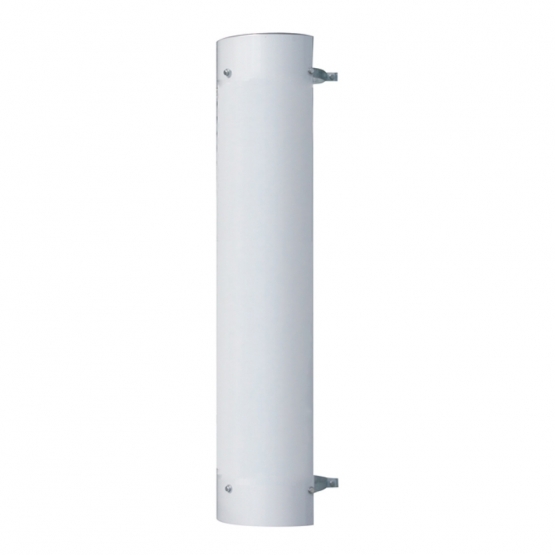 7" 180 Degree Stainless Exhaust Muffler Shield - Plain