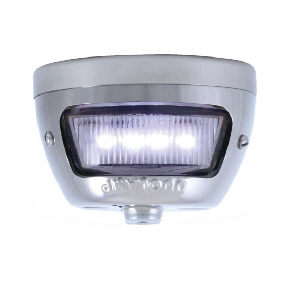 8" 180 Degree Stainless Exhaust Muffler Shield - Plain