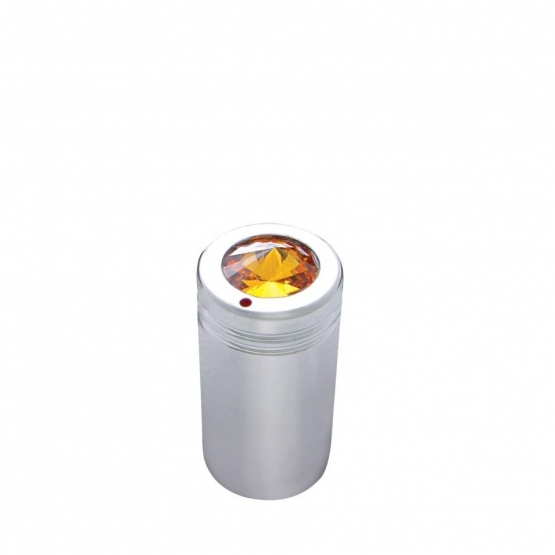 C.B. Knob With Amber Crystal (2 Pack)