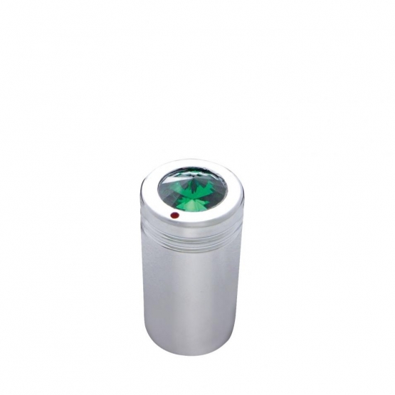 C.B. Knob With Green Crystal (Bulk)
