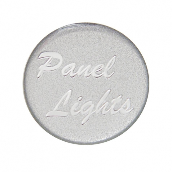 "Panel Lights" Glossy Dash Knob Sticker Only - Silver