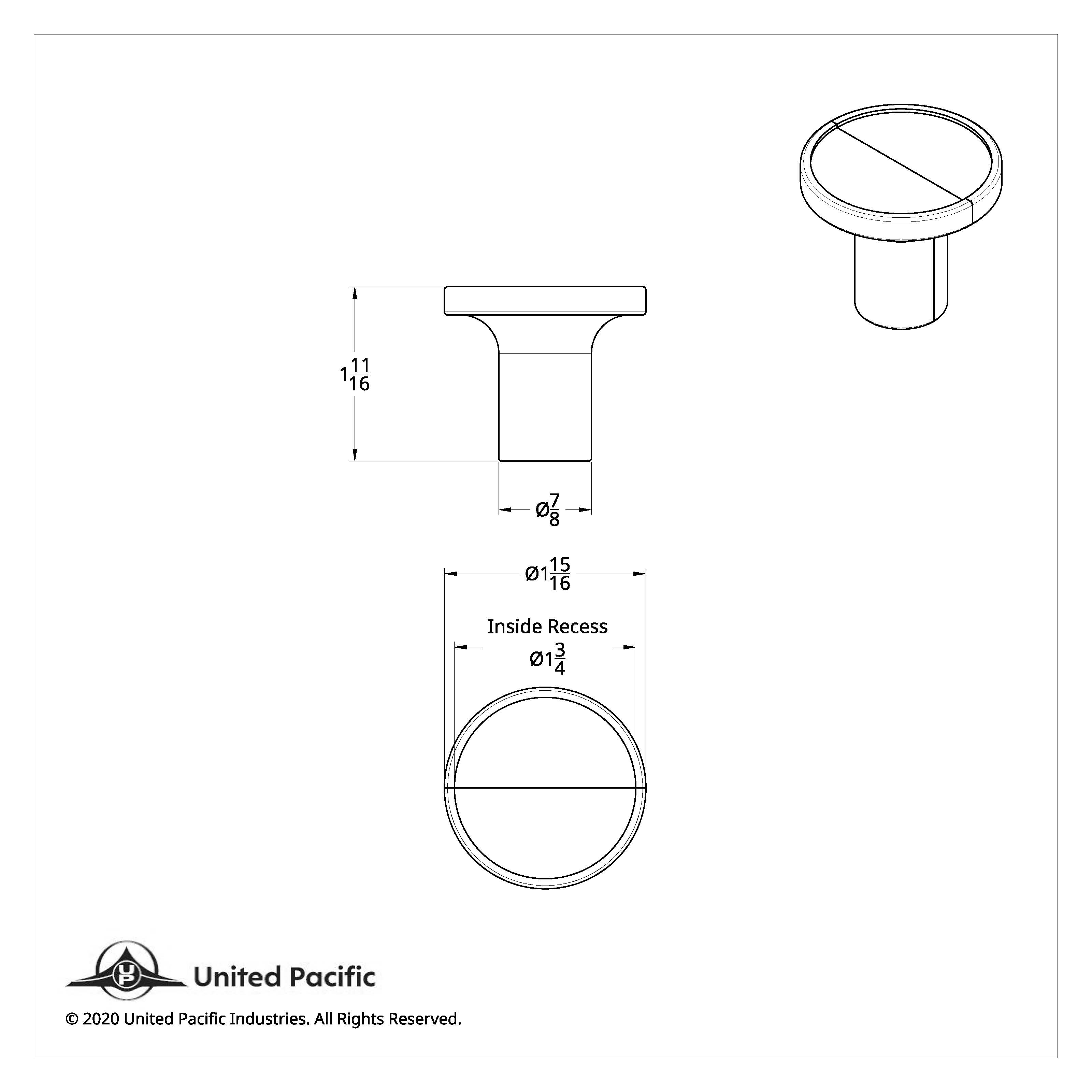"Trailer" Air Valve Knob - Stainless Plaque With Cursive Script
