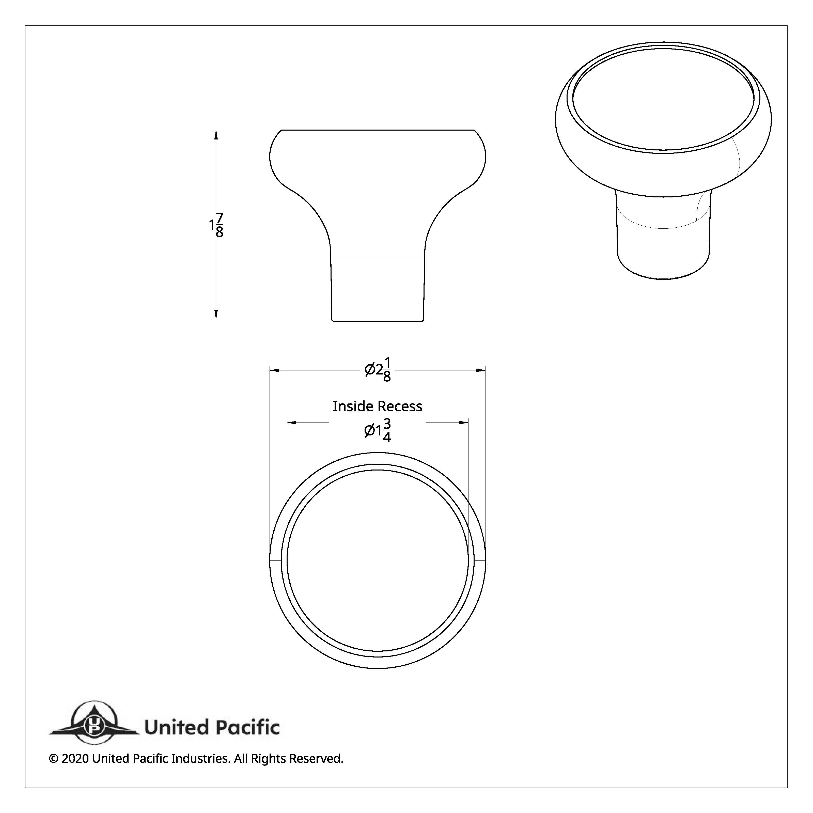 "Emergency" Deluxe Air Valve Knob - Blue Glossy Sticker