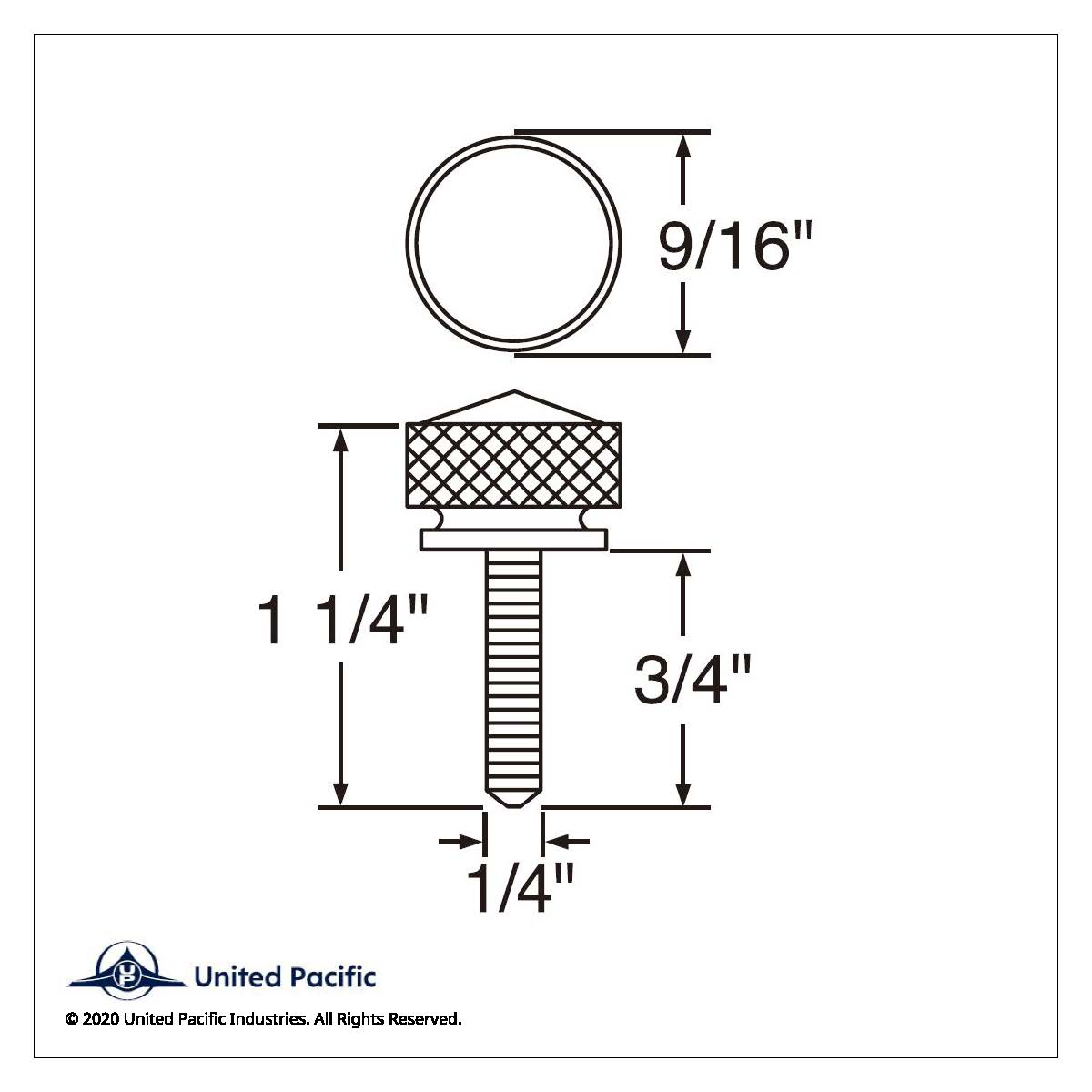 Short Dash Screw For Kenworth - Blue Crystal (Bulk)