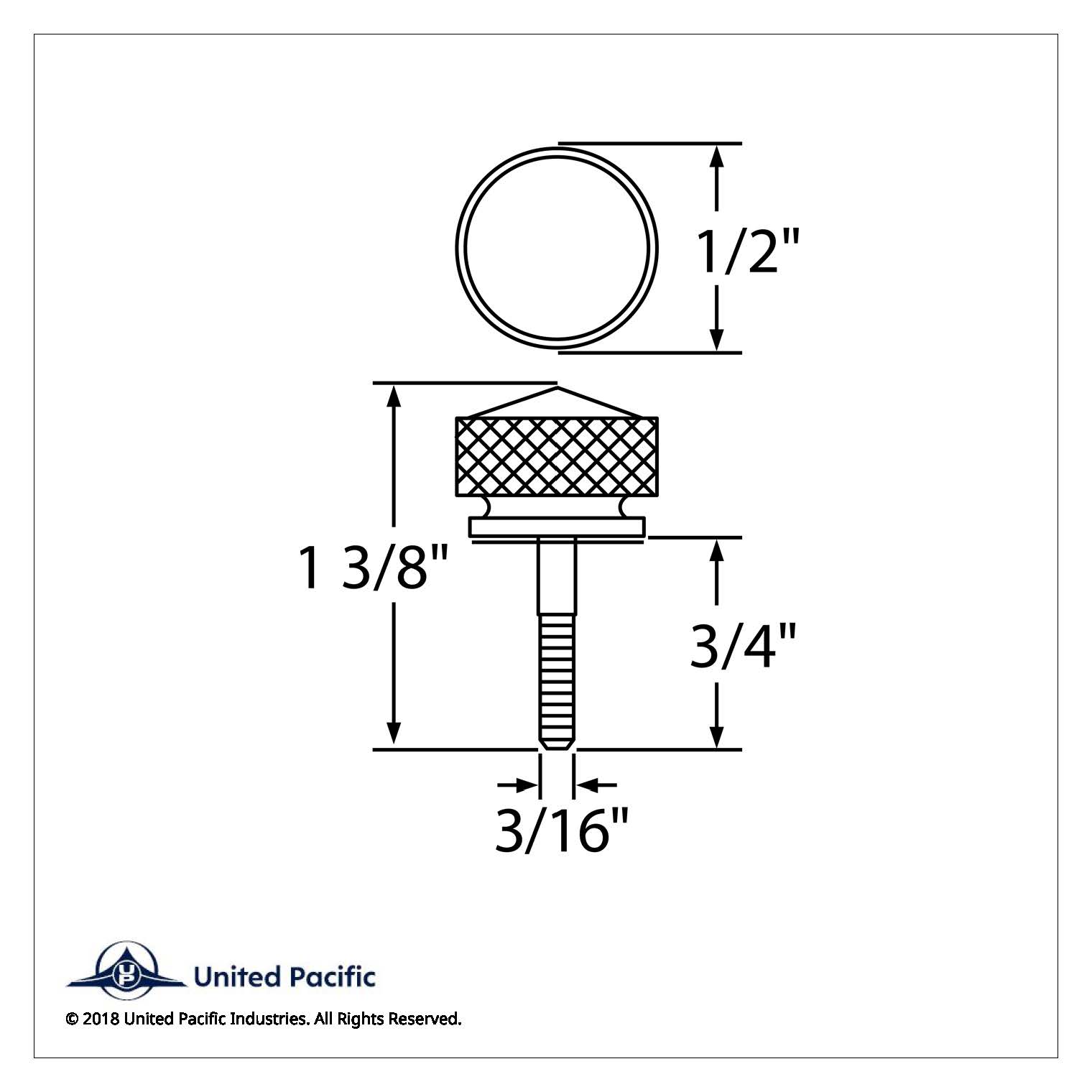 Dash Screw With Blue Crystal For Peterbilt (2001-2005)(6 Pack)