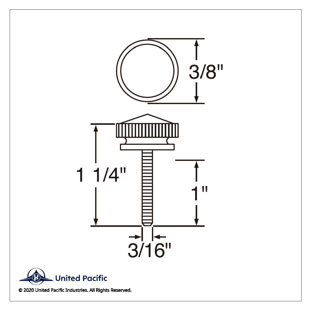 Dash Screw For 2002 Kenworth -  Red Crystal (Bulk)