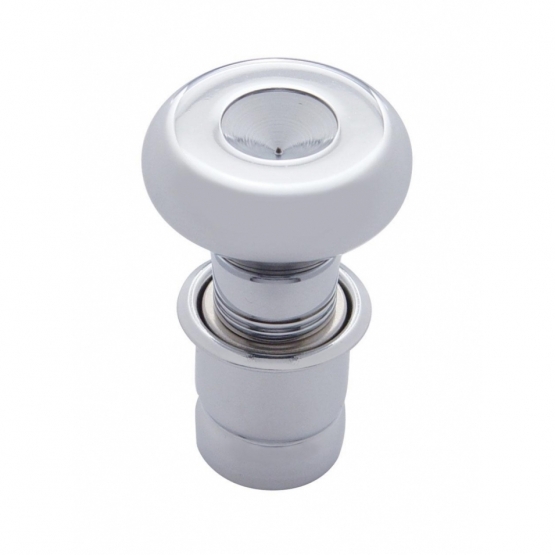 Chrome Deluxe Cigarette Lighter With Indented Center (Bulk)