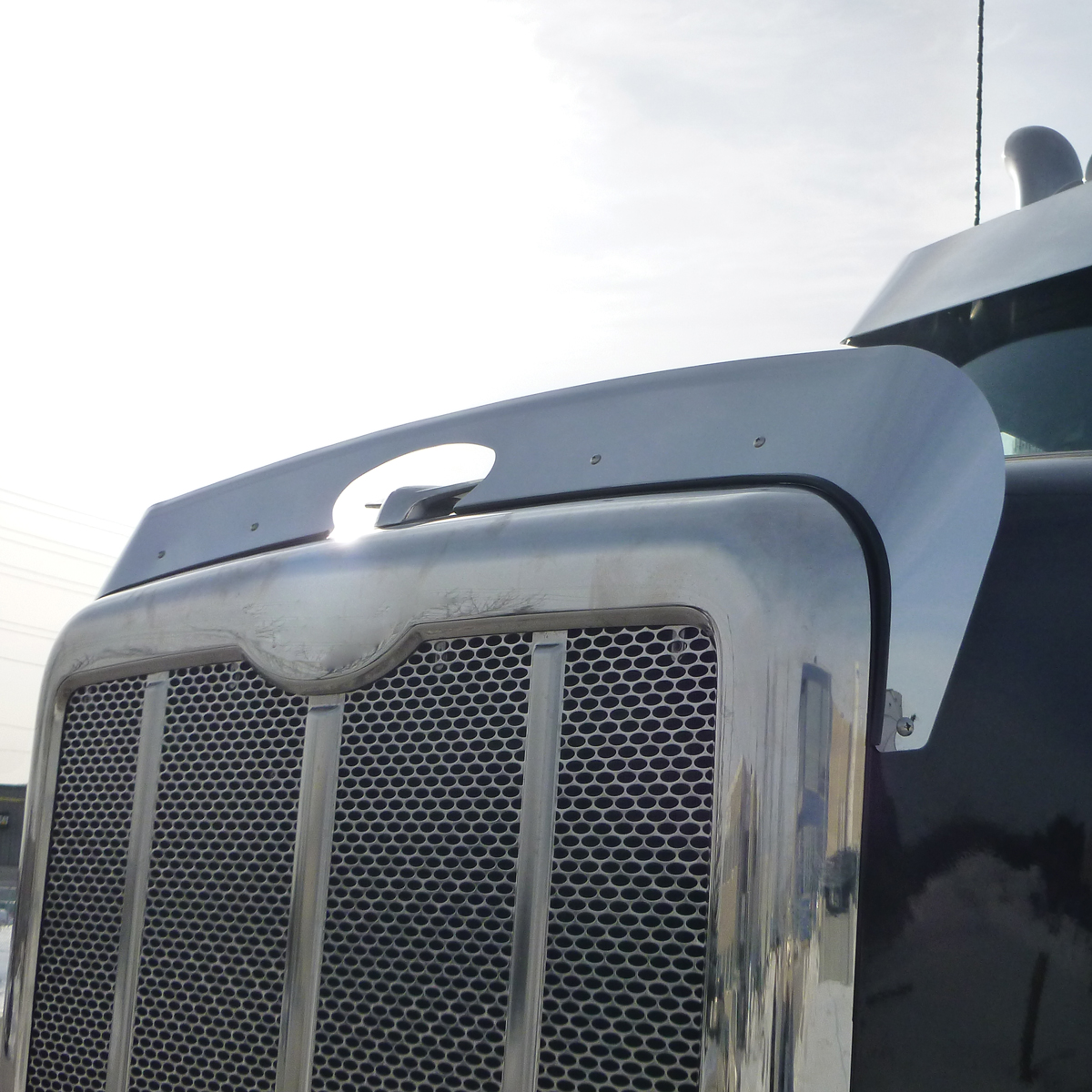 430 SS Bug Deflector For 2014+ Peterbilt 567
