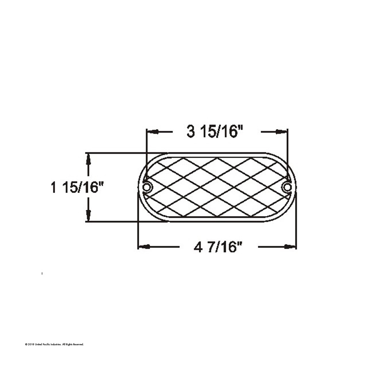 4" X 2" Oval Quick Mount Reflector - Amber
