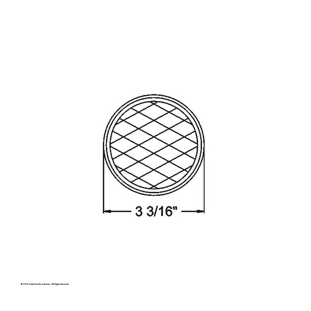 3" Round Quick Mount Reflector - Amber