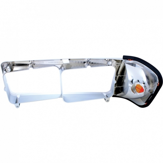 1PC Headlight Bezel With Turn Signal For 1989-2009 Freightliner FLD - Passenger