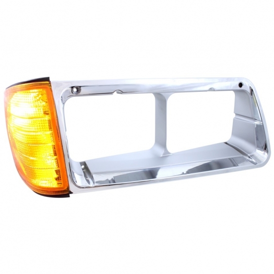 Headlight Bezel With Turn Signal For 1989-2009 Freightliner FLD - Passenger
