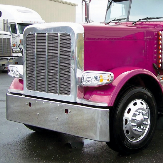 14 Amber LED Front Fender Cover For Peterbilt 388 (2008-2015) & 389 (2008-2022)-Clear Lens - Driver