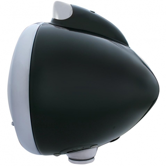 Black Guide 682-C Headlight 6014 & Original Style LED Signal - Clear Lens