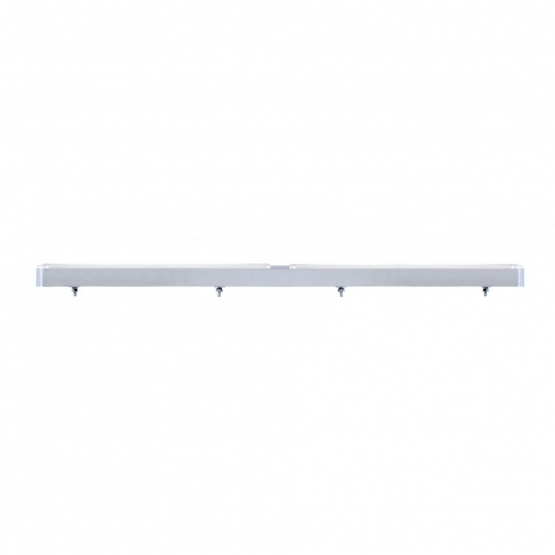 Dual 24 LED Dual Function 12" GloLight Bar With Bezel - Red LED/Clear Lens