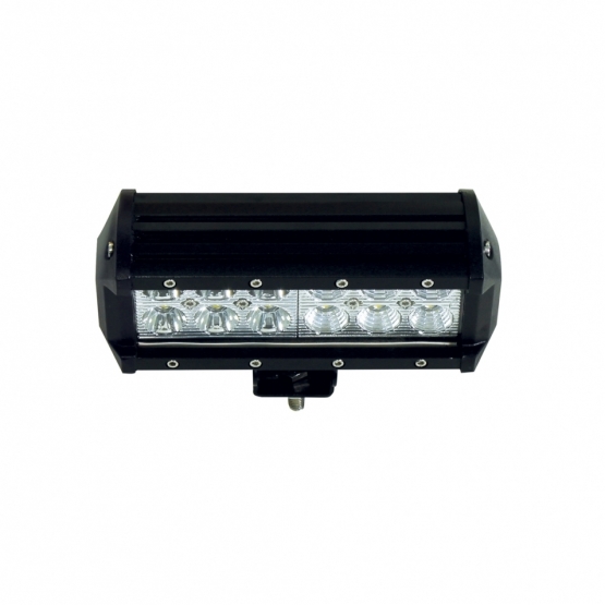 12 High Power LED Dual Row 7" Light Bar - Stud Mount