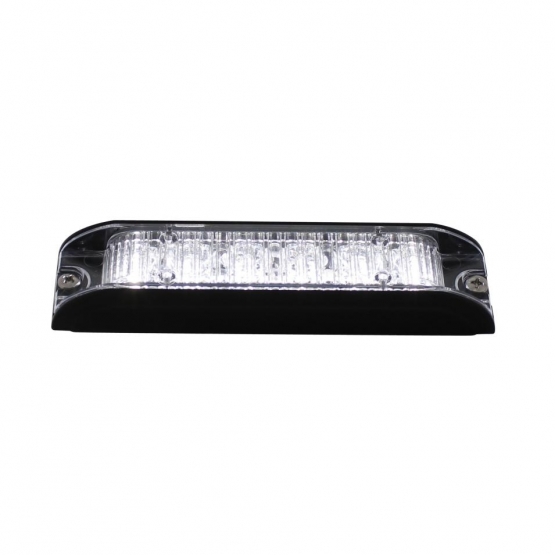 6 High Power LED Low Profile Warning Lighthead - White LED