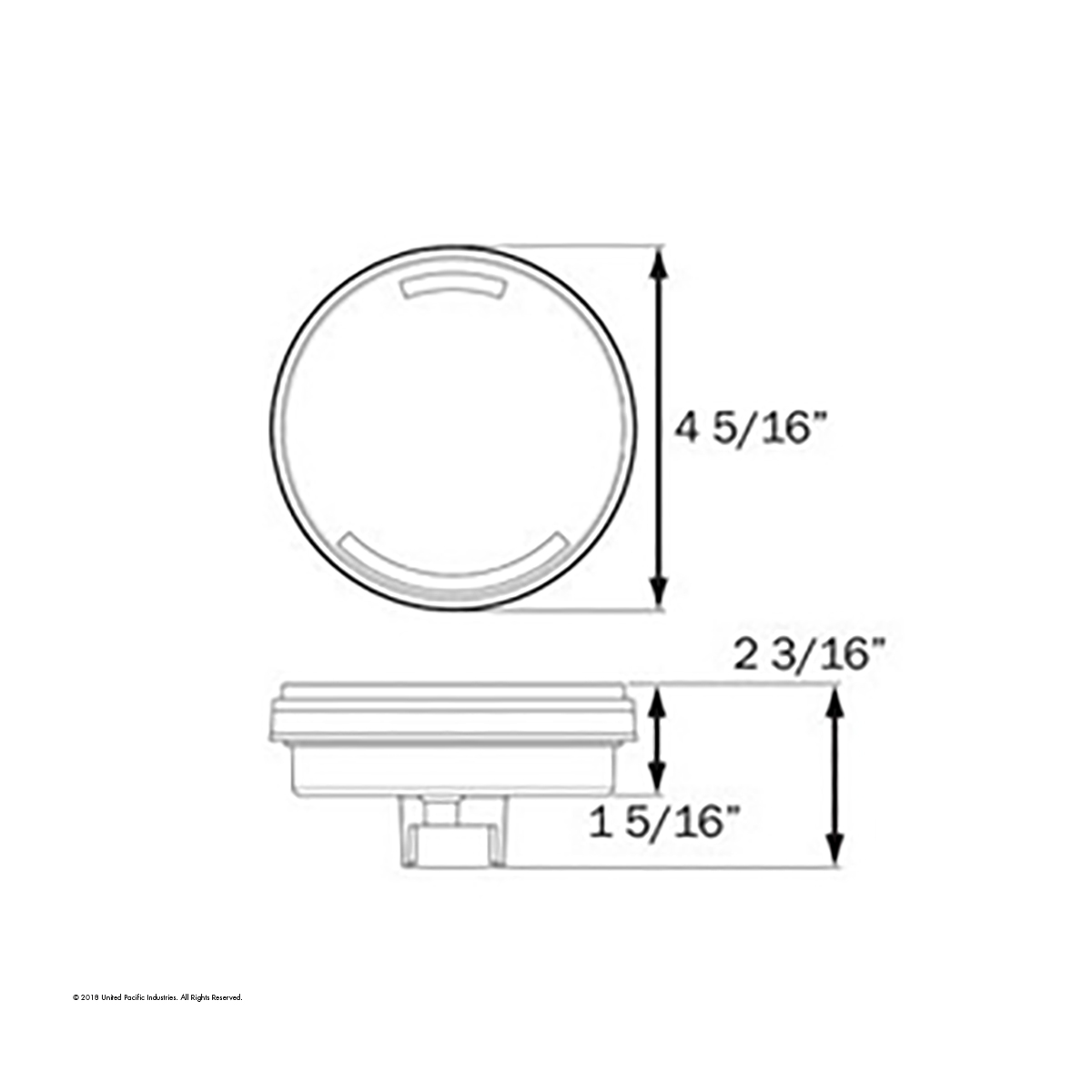 21 LED 4" Round GloLight (Stop, Turn & Tail) - Red LED/Red Lens (Bulk)