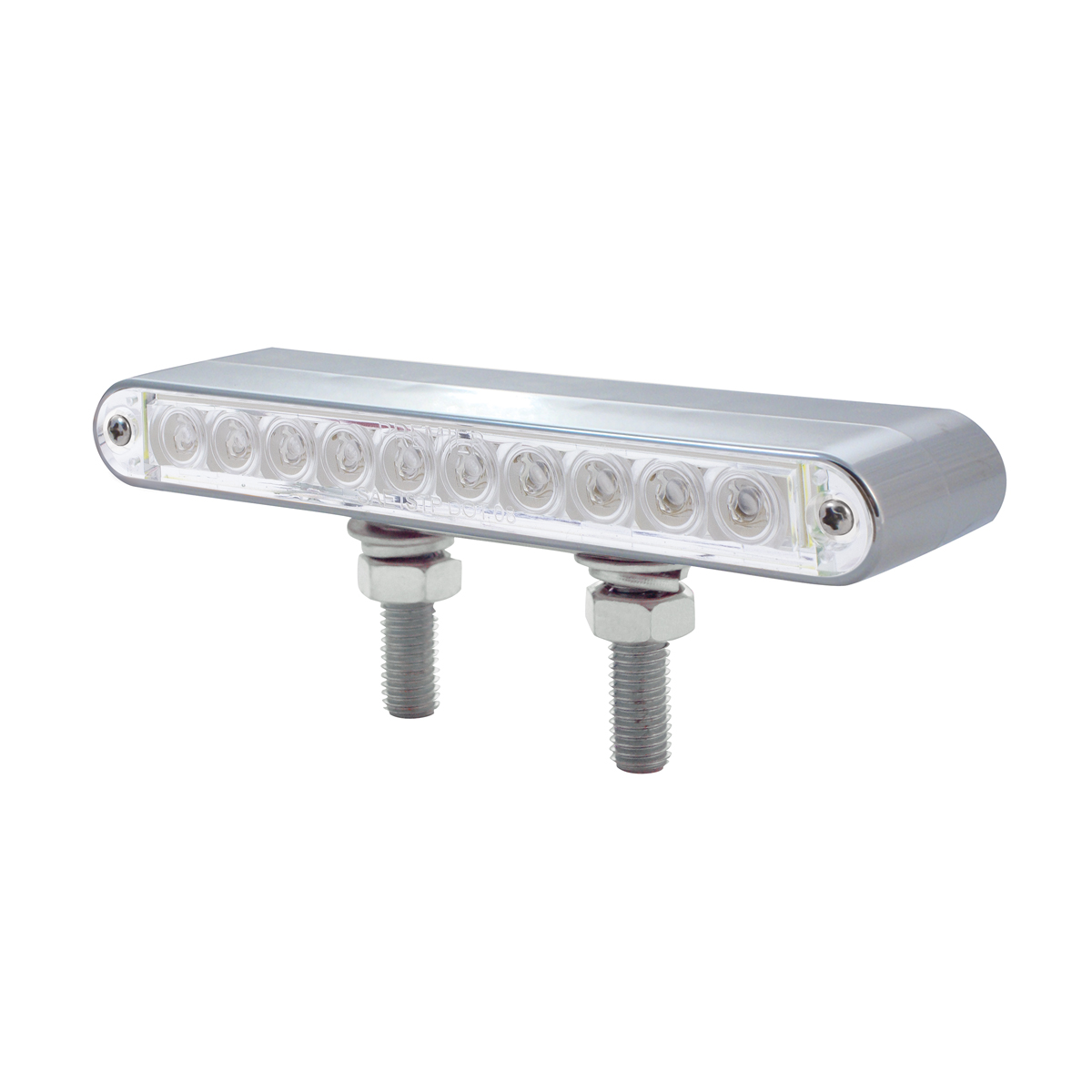 20 LED 6-1/2" Double Face Light Bar - Amber LED/Clear Lens