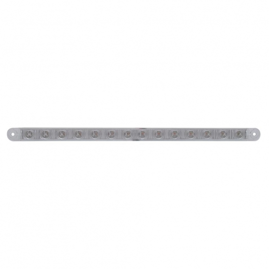 14 LED 12" Light Bar (Stop, Turn & Tail) - Red LED/Clear Lens