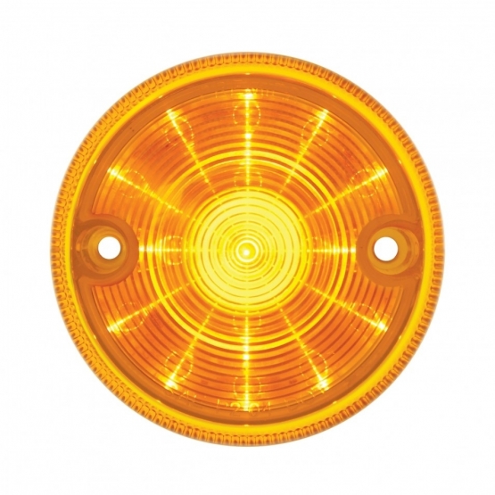 15 LED 3" Dual Function Double Face Light Only - Amber LED/Amber Lens
