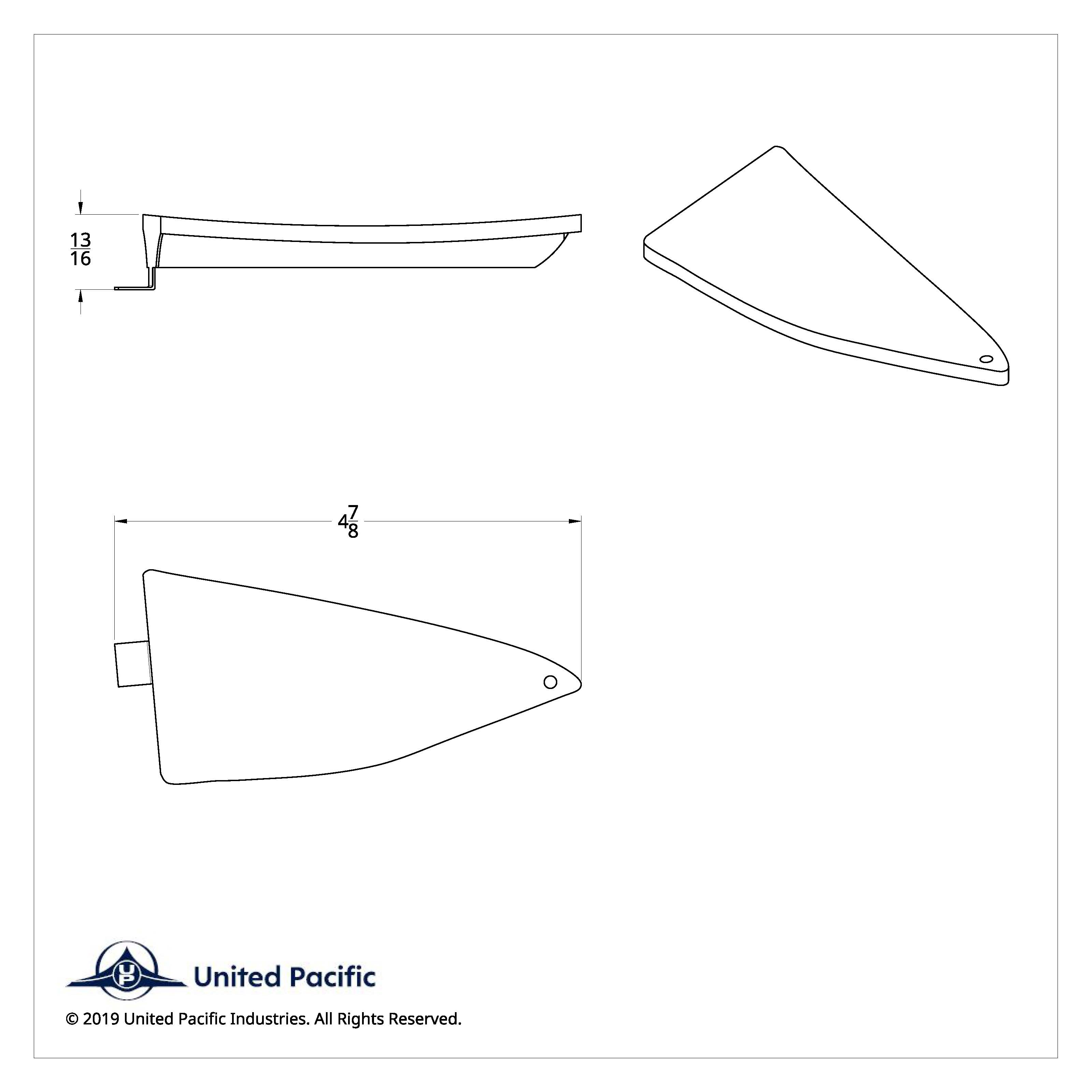 Chrome Triangular Mesh Cover For Freightliner Century (2003-2008) And Columbia (2004-2014) - Driver