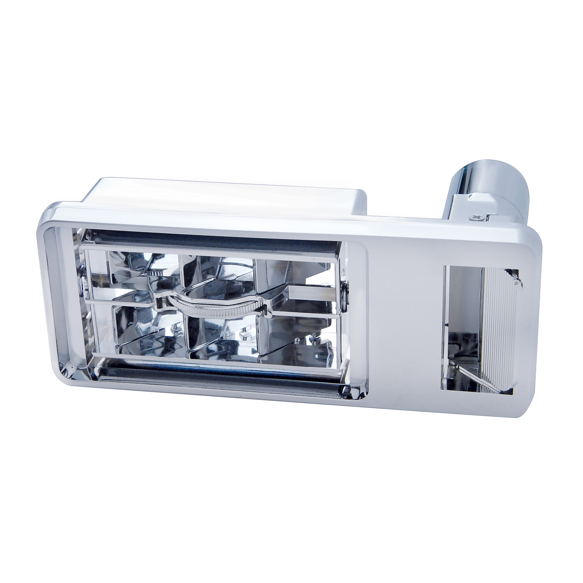 Chrome Plastic A/C Vent For 2001 & Earlier Kenworth - Passenger