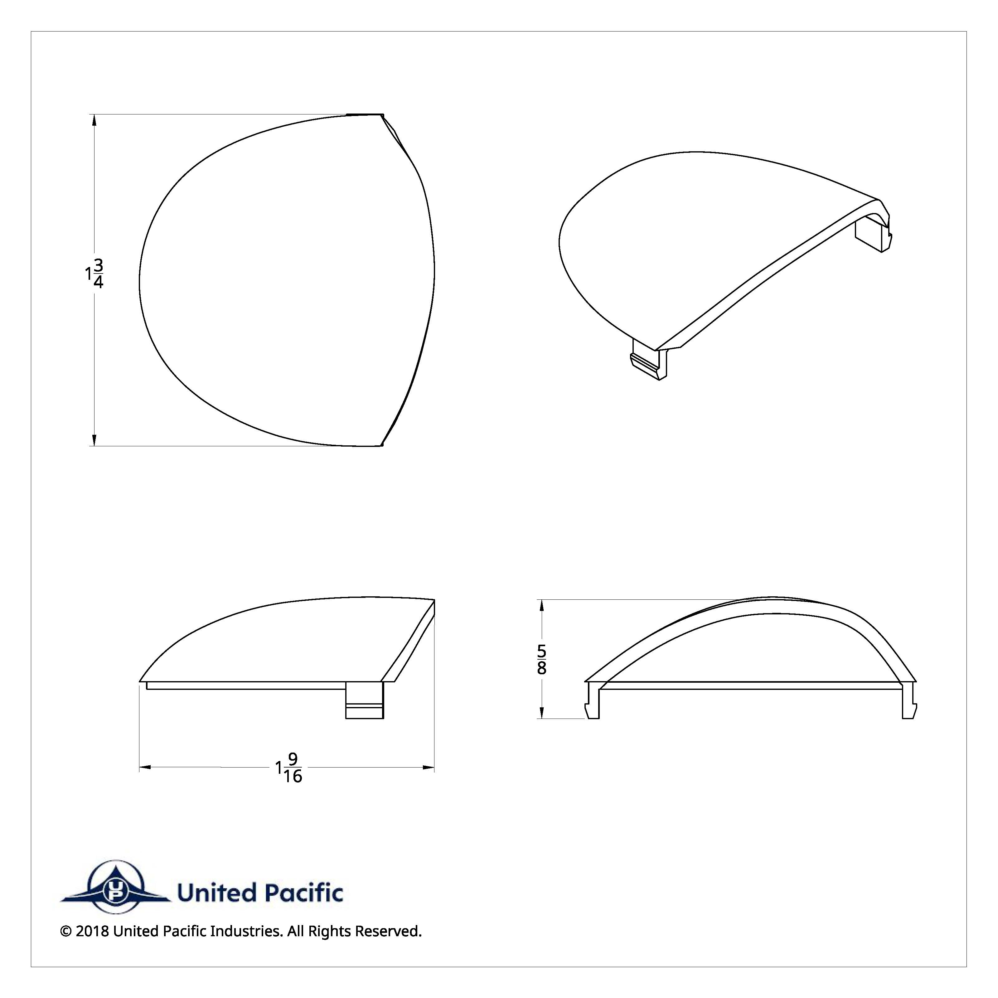 Round Dome Light Lens For 2006+ Kenworth  - Clear (Card of 2)