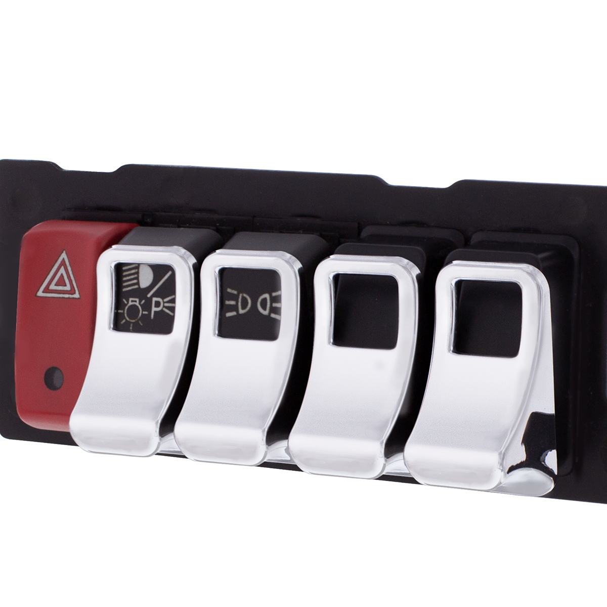Chrome Switch Cover For Kenworth T680/T880/W990 (Card of 3)