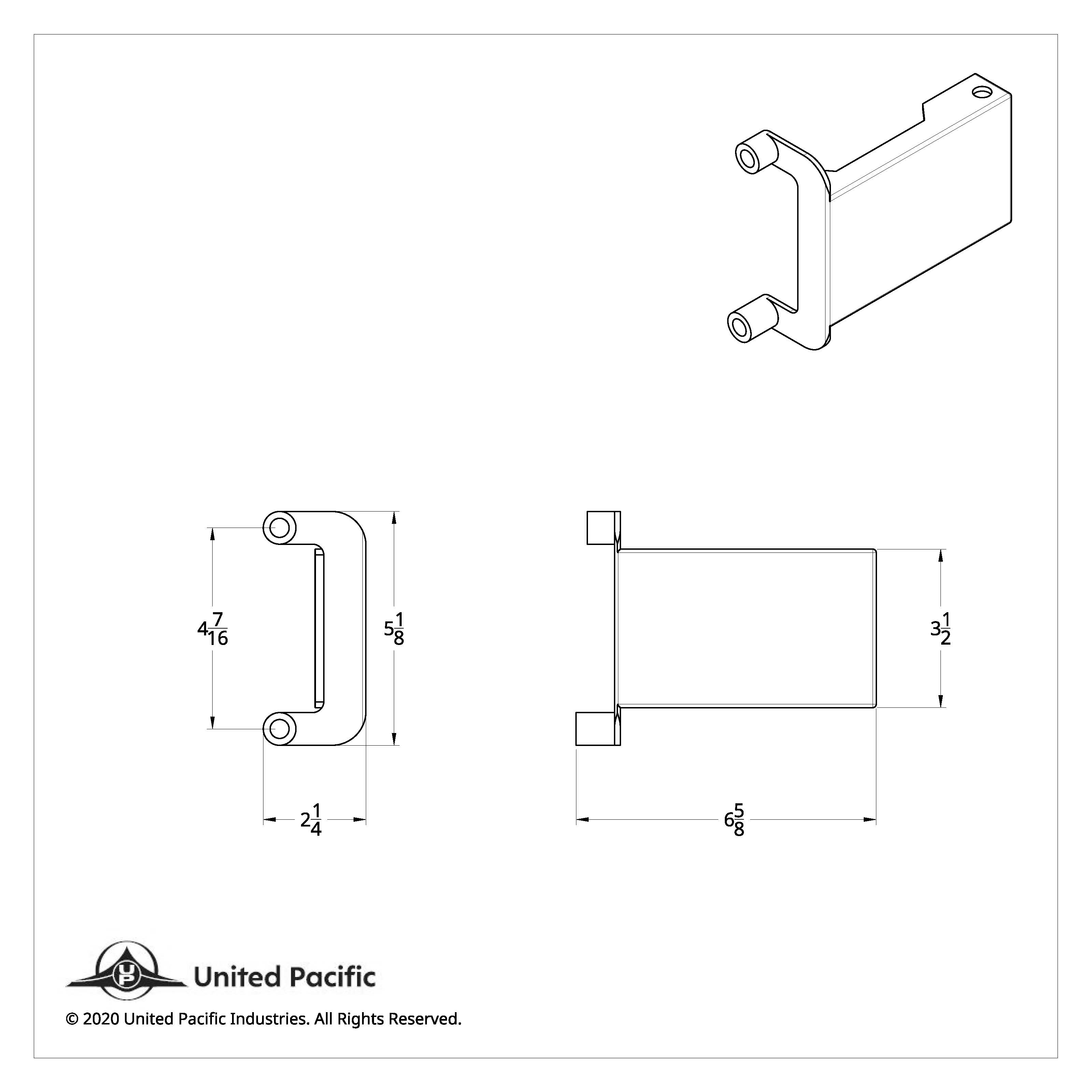 Light & CB Antenna Bracket For 2018-2022 Freightliner Cascadia - Driver