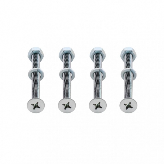 Chrome Floor Stand Mounting Hardware Only (4 Pack)