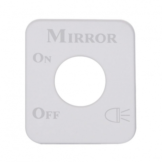 Kenworth Stainless Switch Plate - Mirror Light